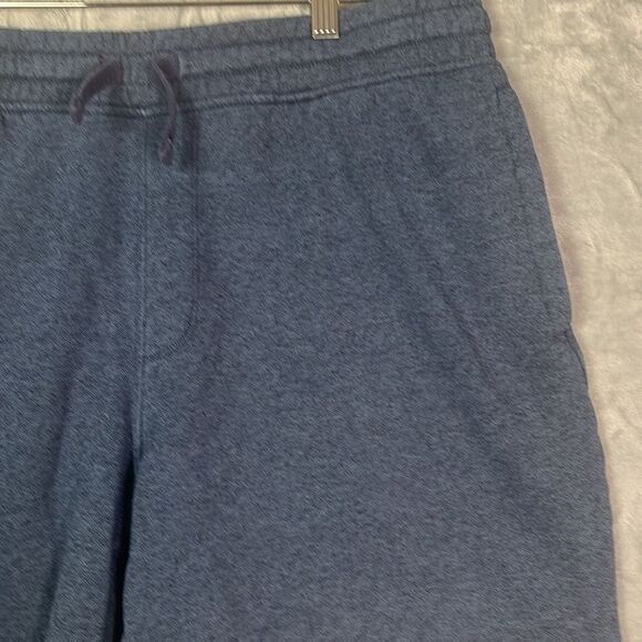 Old Navy Heathered Blue Drawstring Sweat Shorts With Pockets Size Large - Picture 2 of 8